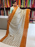 Jute linen saree