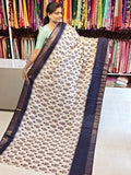 Jute linen saree