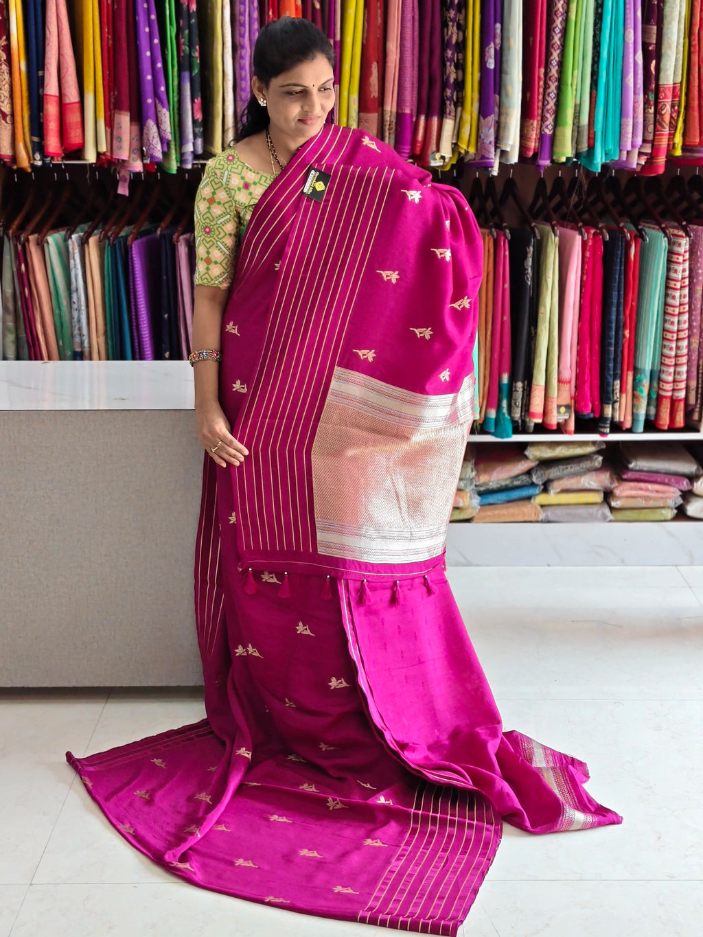 Tussar georgette saree