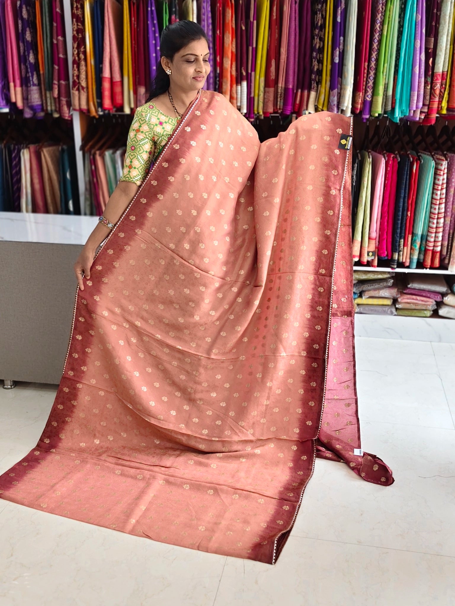 Tissue georgette saree