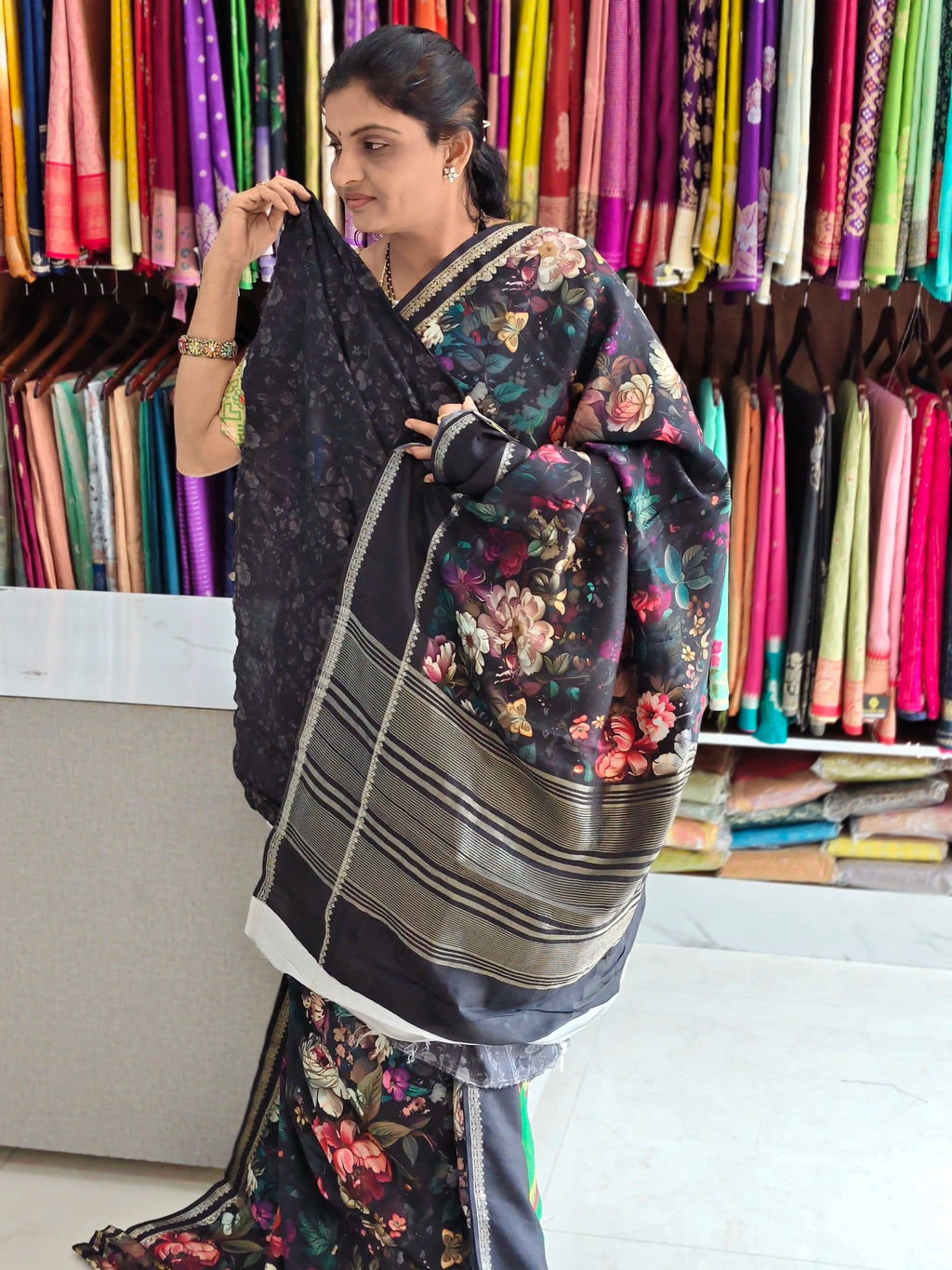 Dola georgette saree
