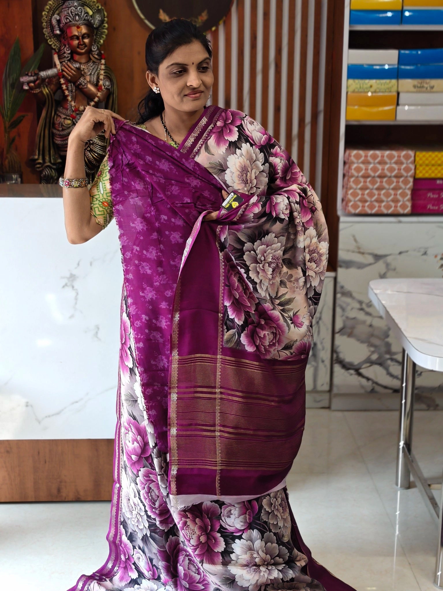 Dola georgette saree