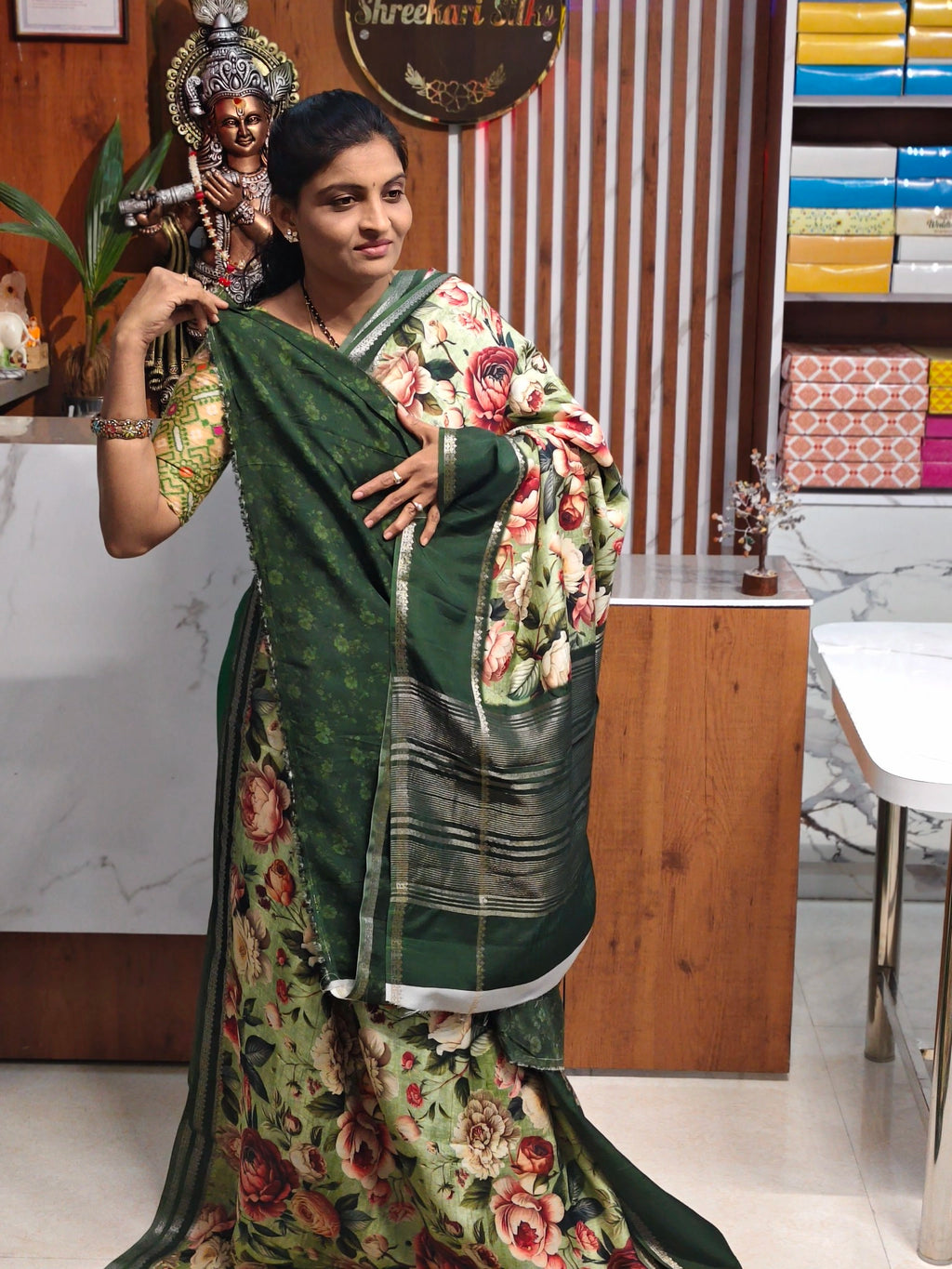 Dola georgette saree