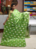 Satin georgette saree