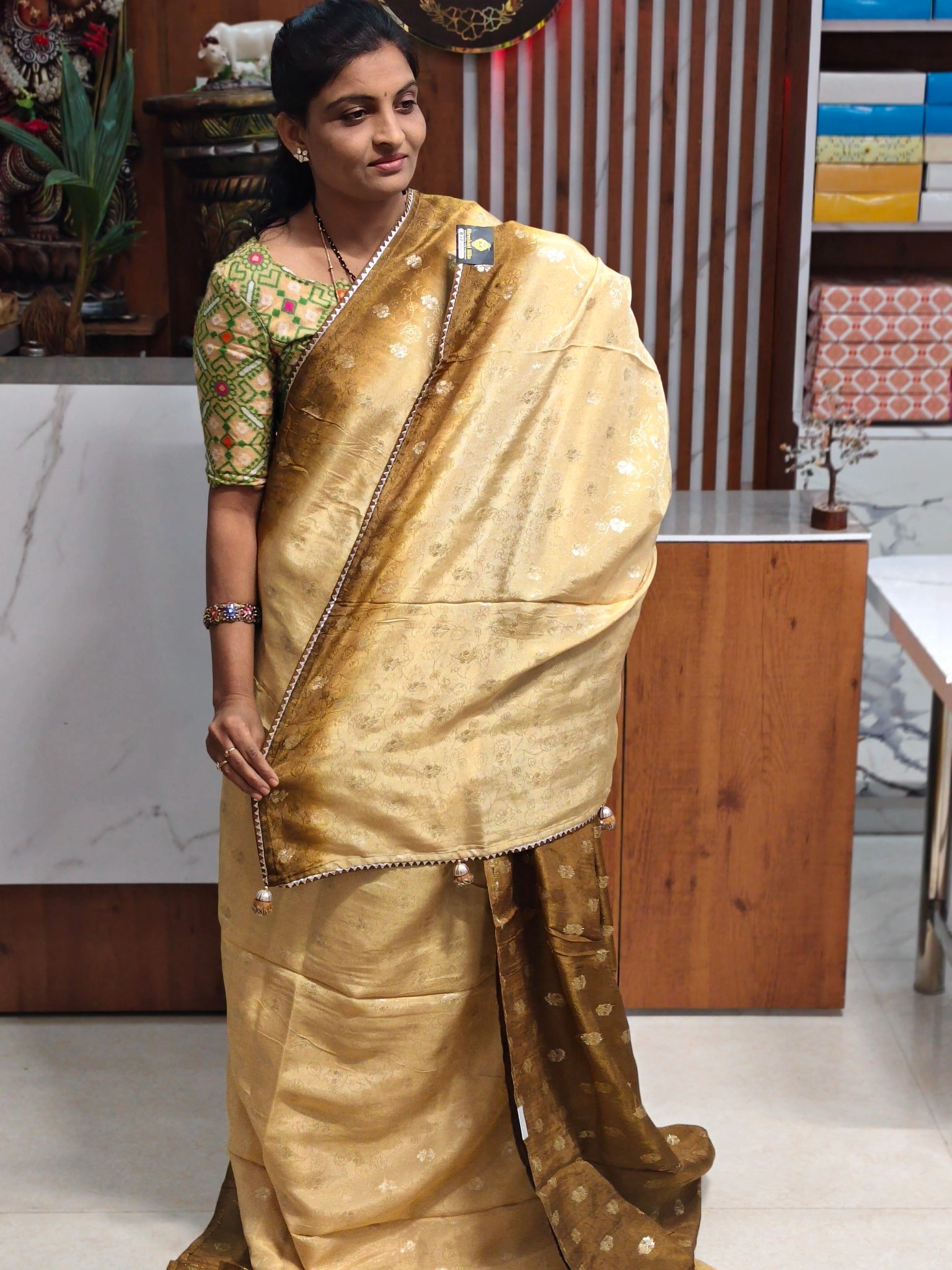 Tissue georgette saree