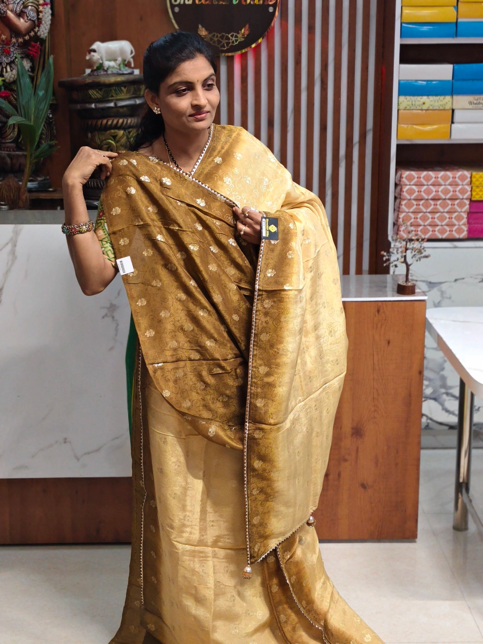Tissue georgette saree
