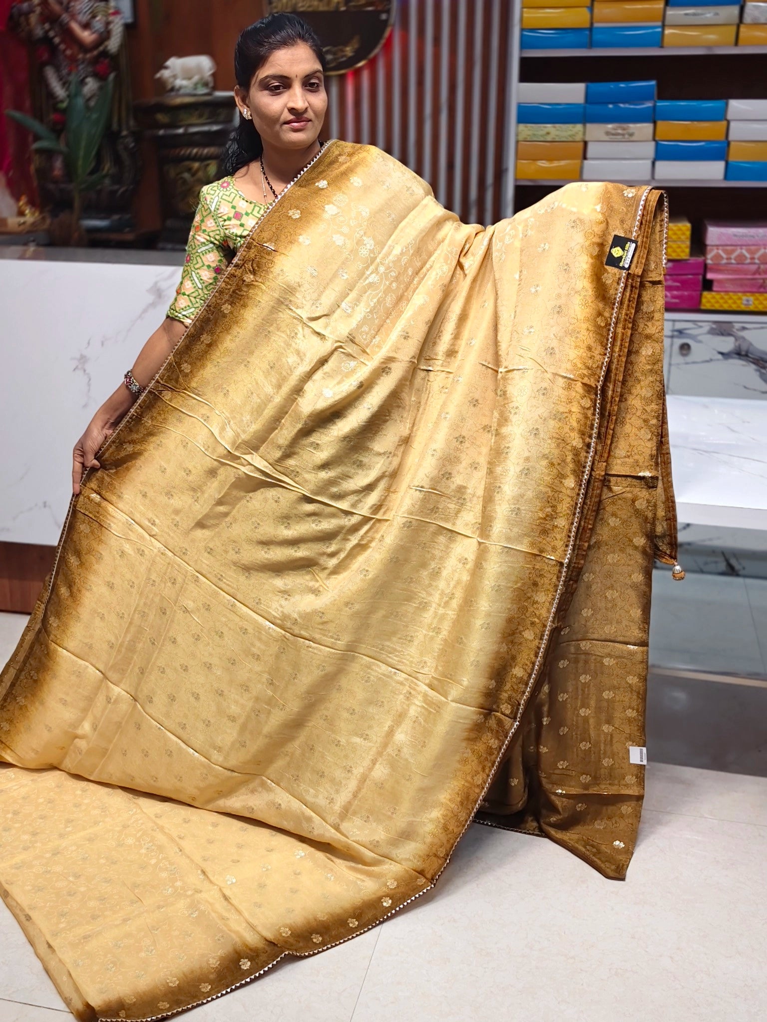 Tissue georgette saree