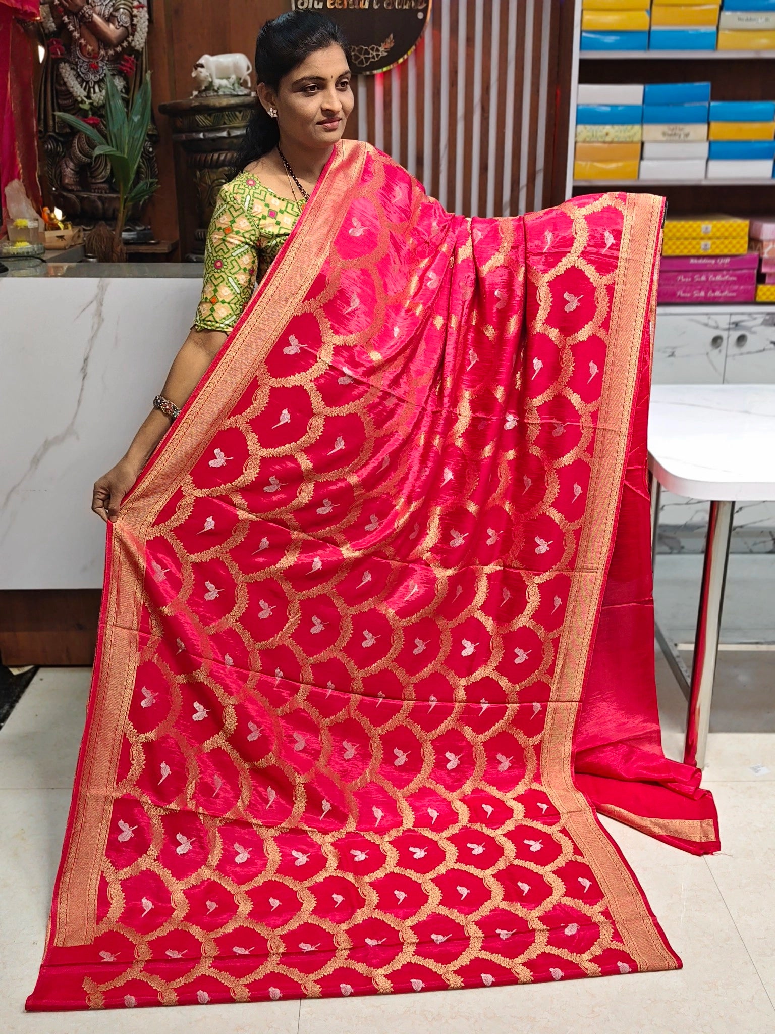 Munga banarasi georgette saree