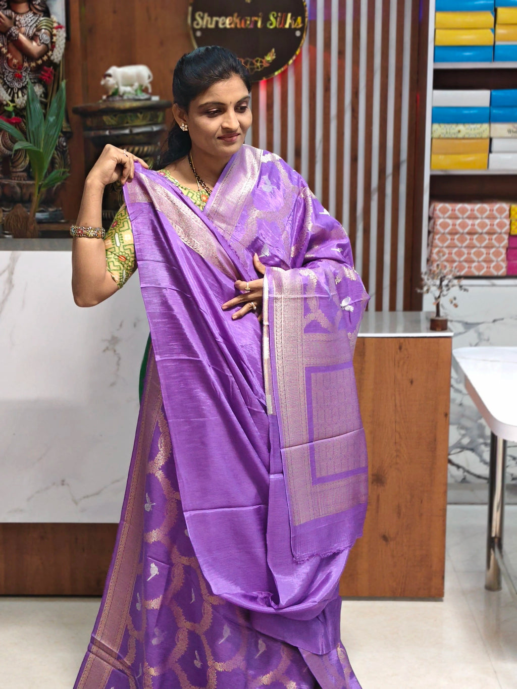 Munga banarasi georgette saree