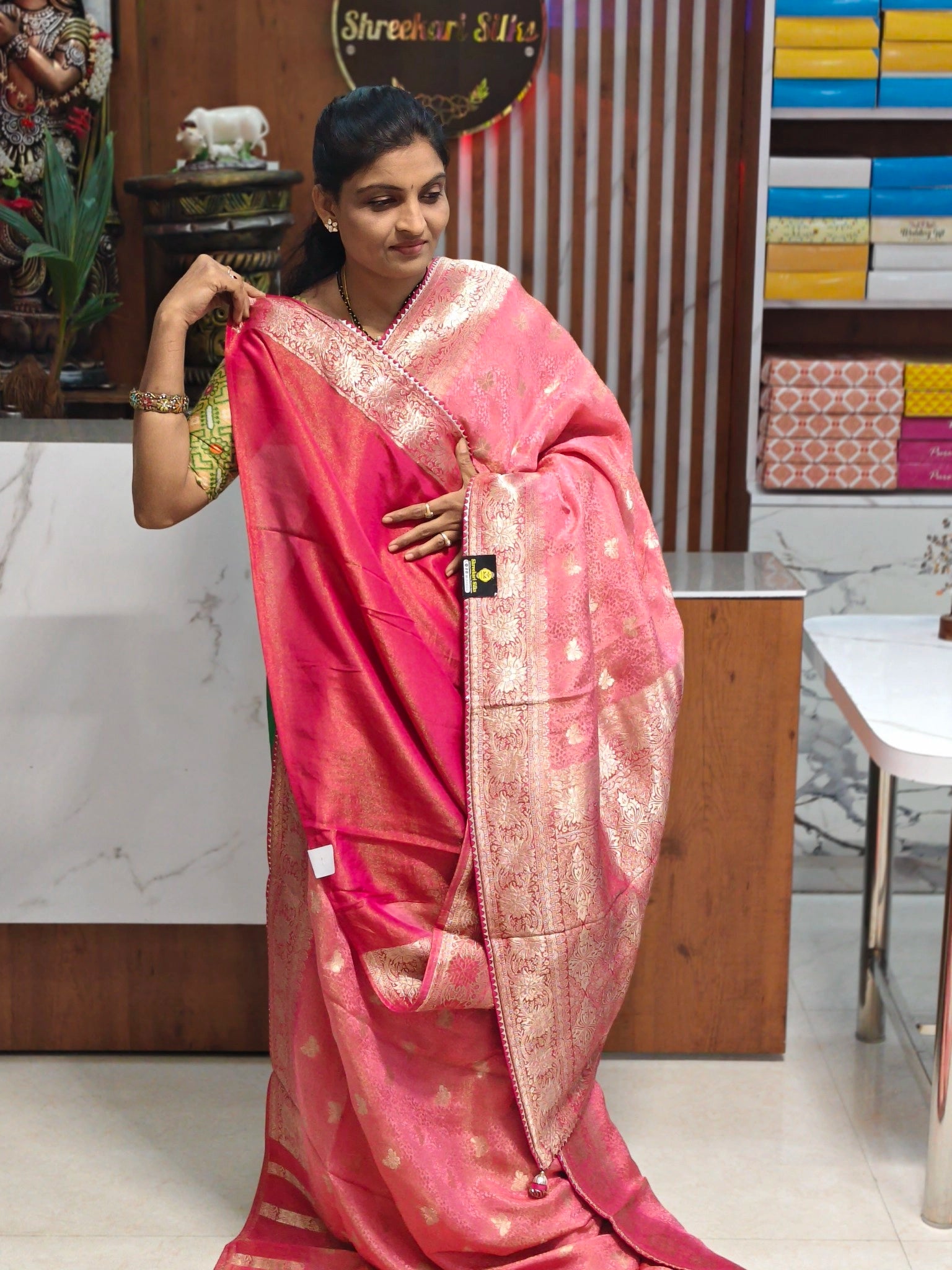 Tissue georgette saree