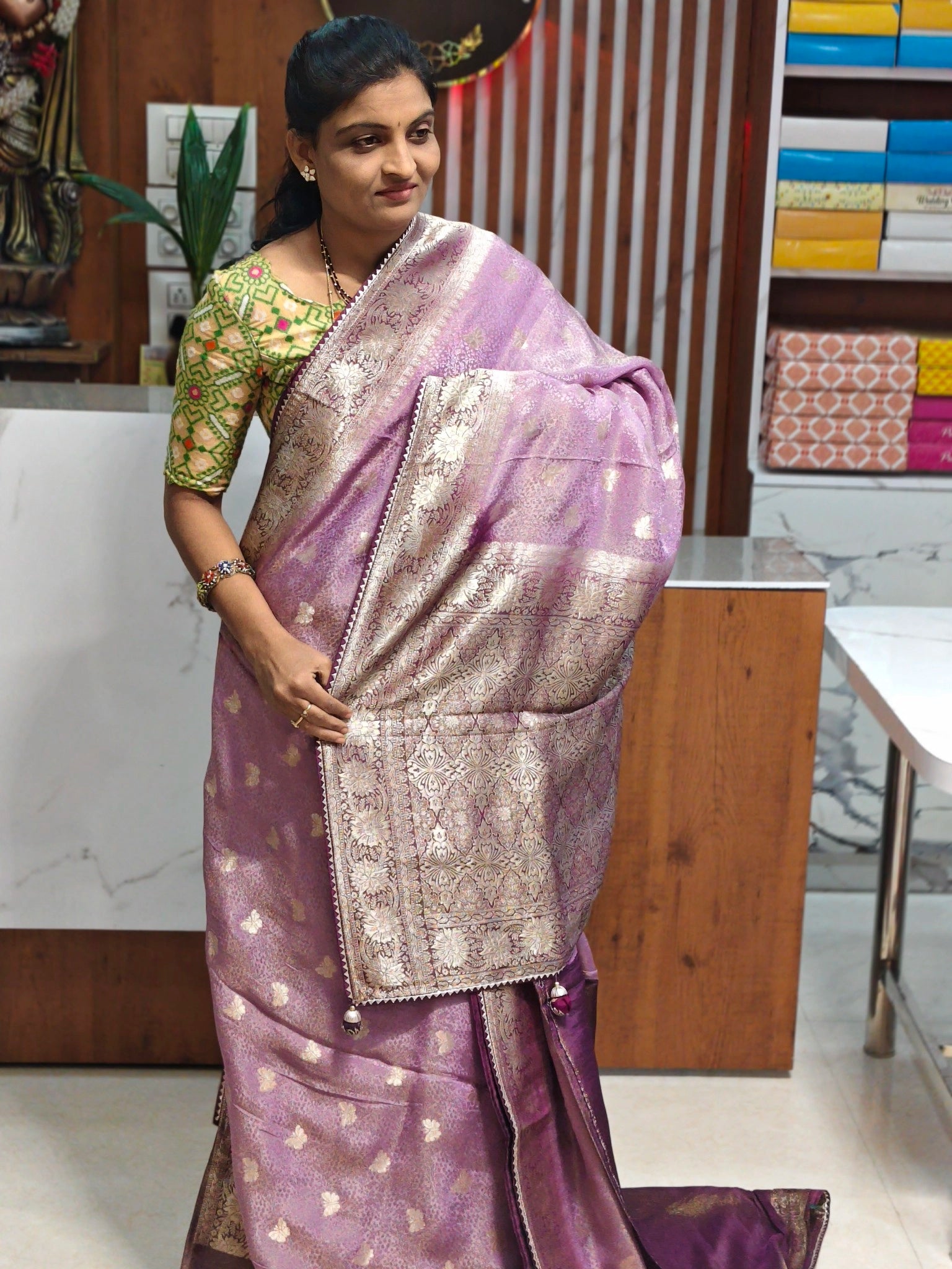Tissue georgette saree