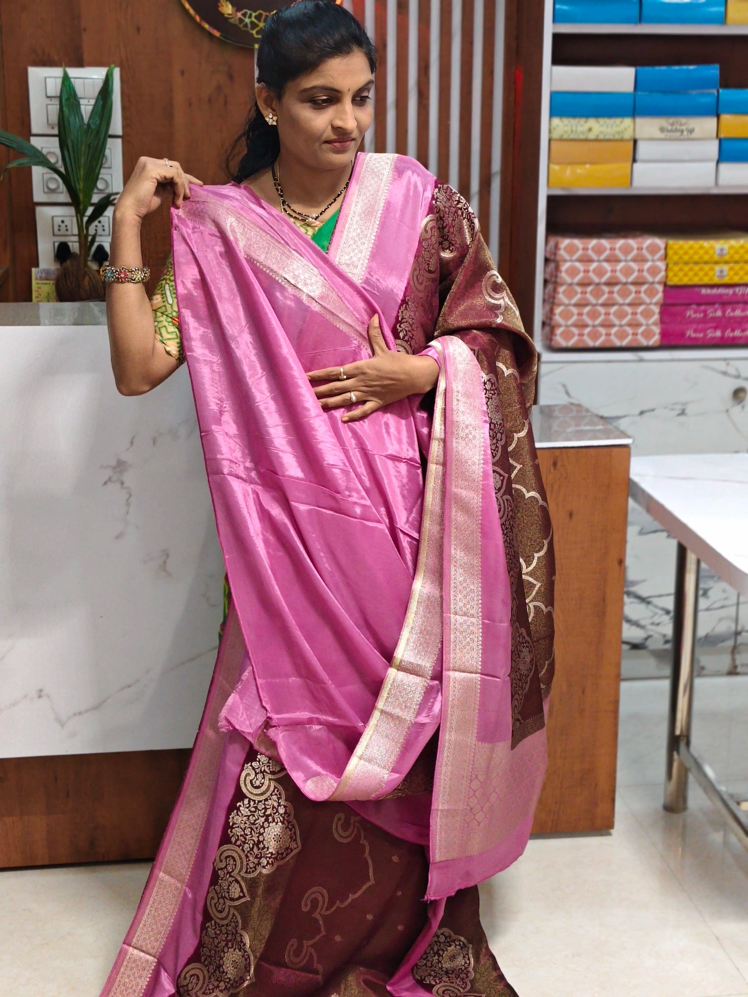 Tissue georgette saree