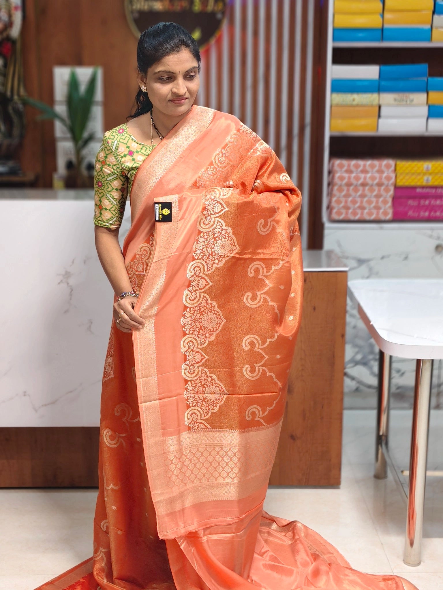 Tissue georgette saree