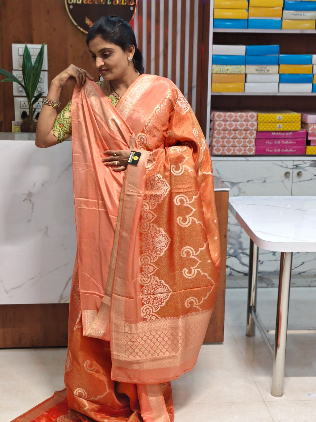 Tissue georgette saree