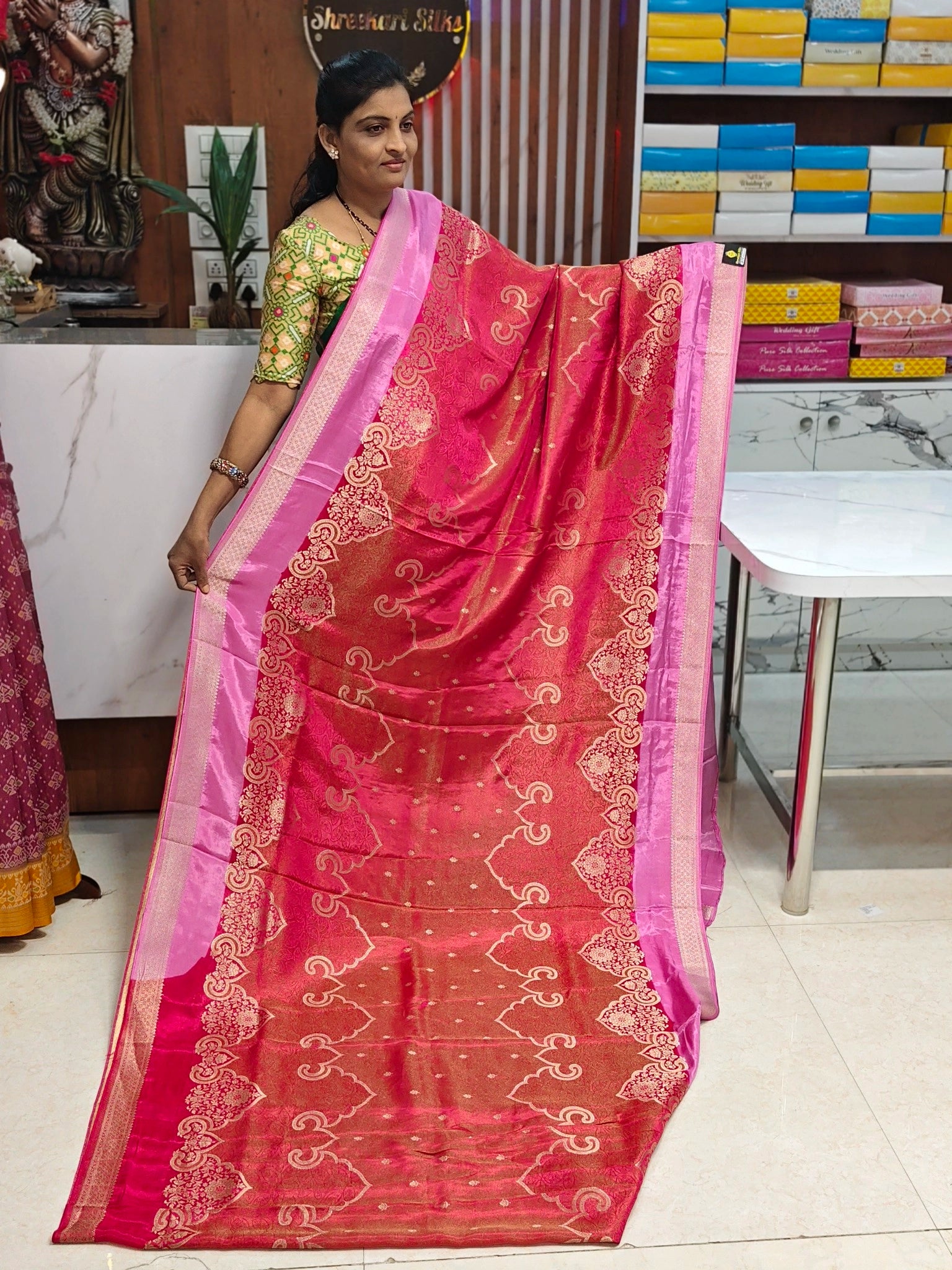 Tissue georgette saree