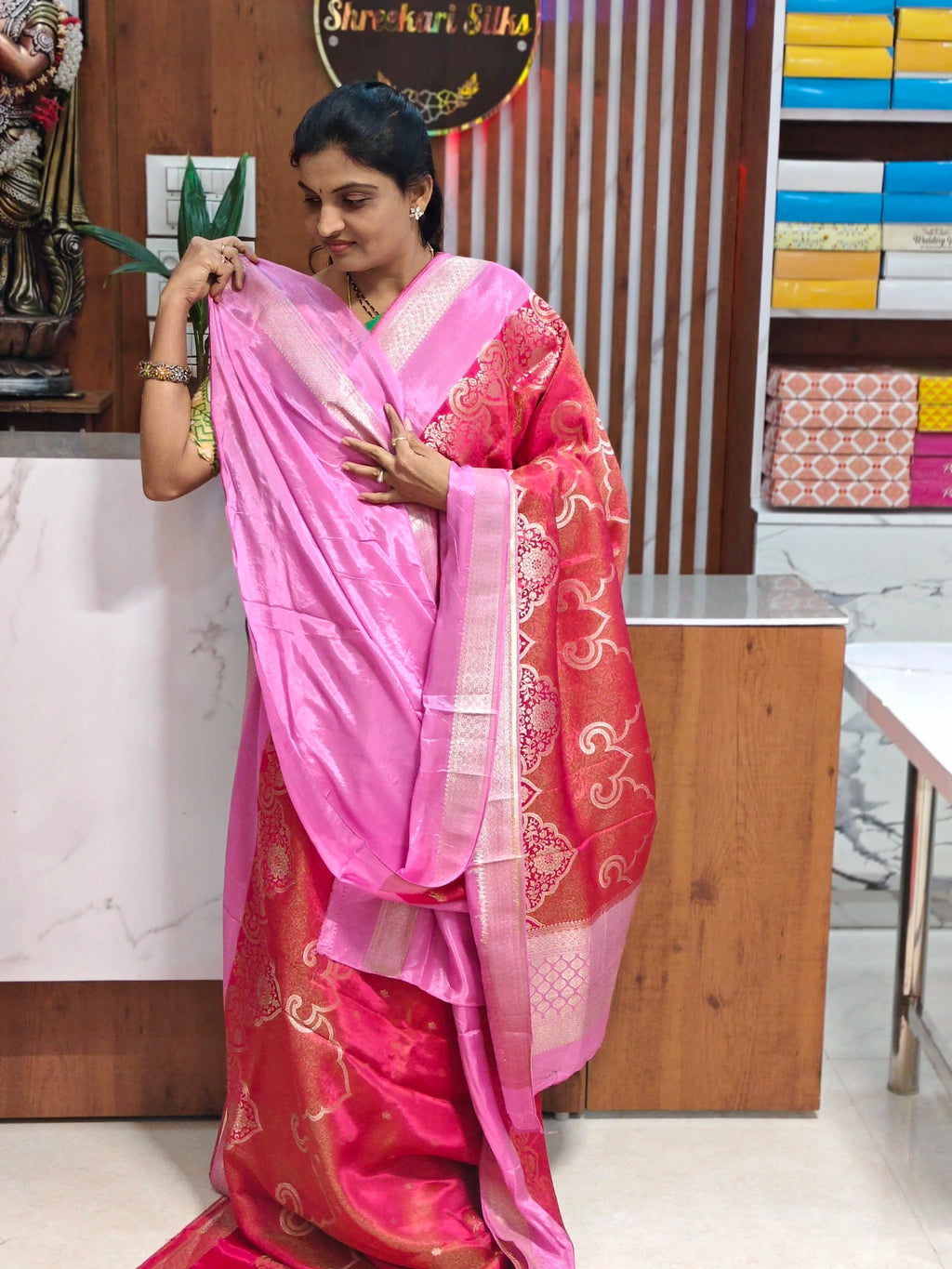 Tissue georgette saree