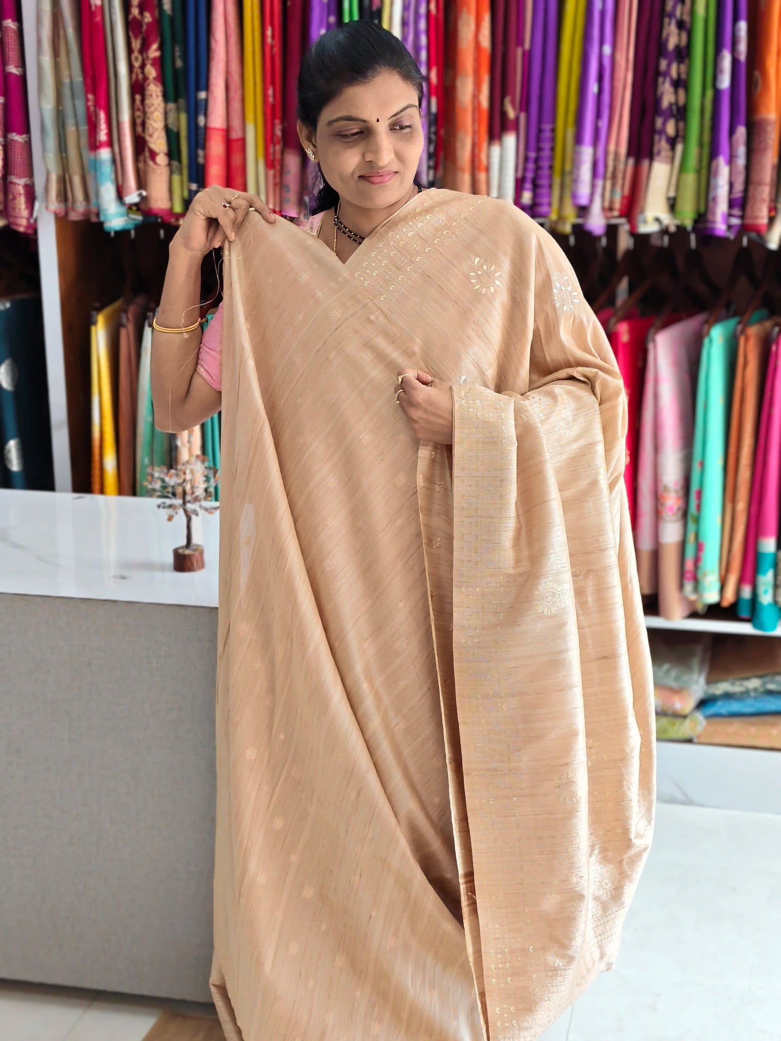 Kathan jute Banarasi saree