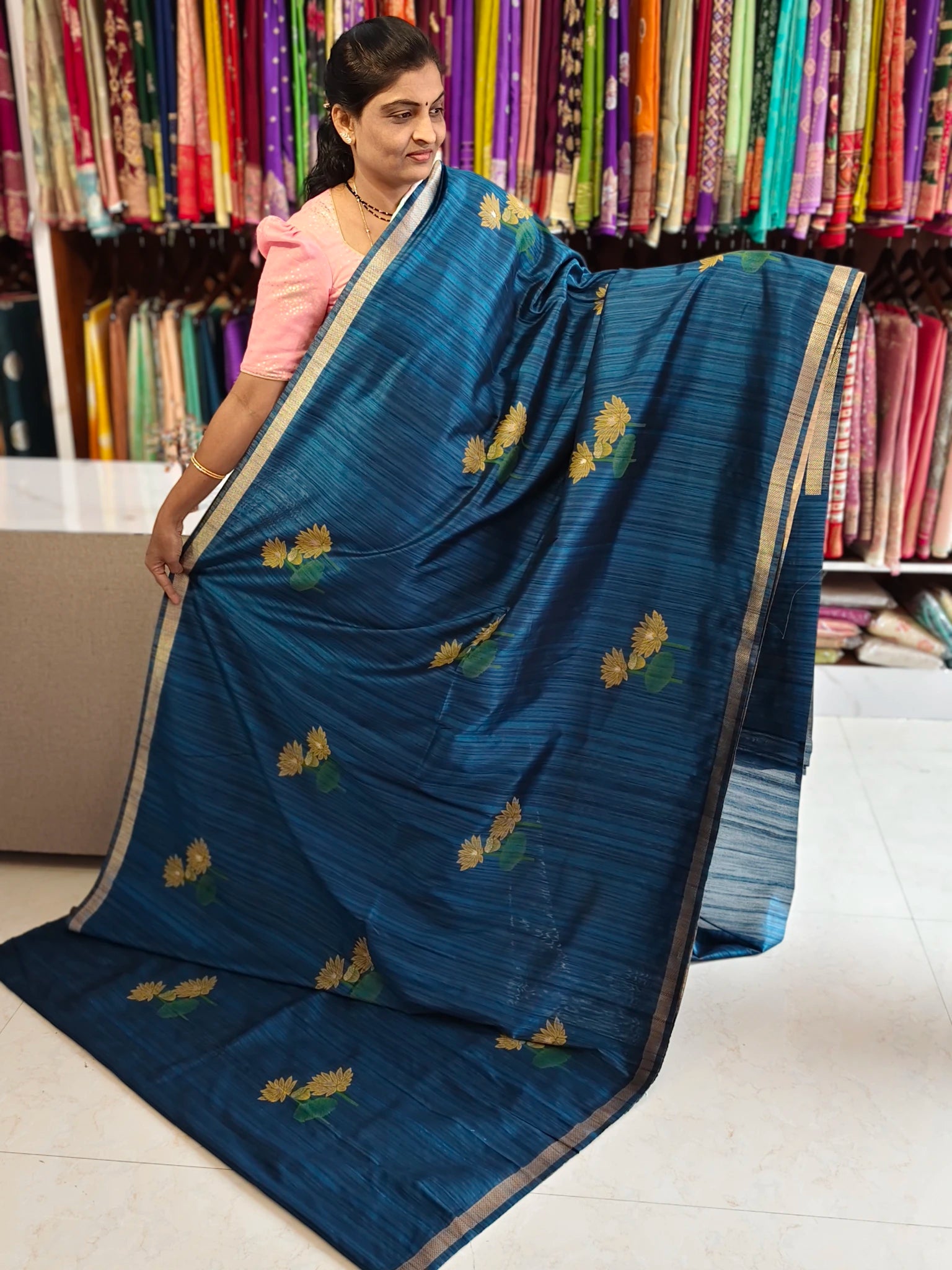 Kathan jute Banarasi saree
