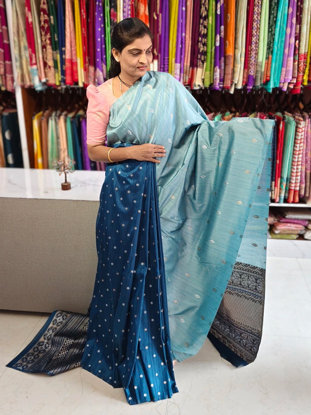 Kathan jute Banarasi saree