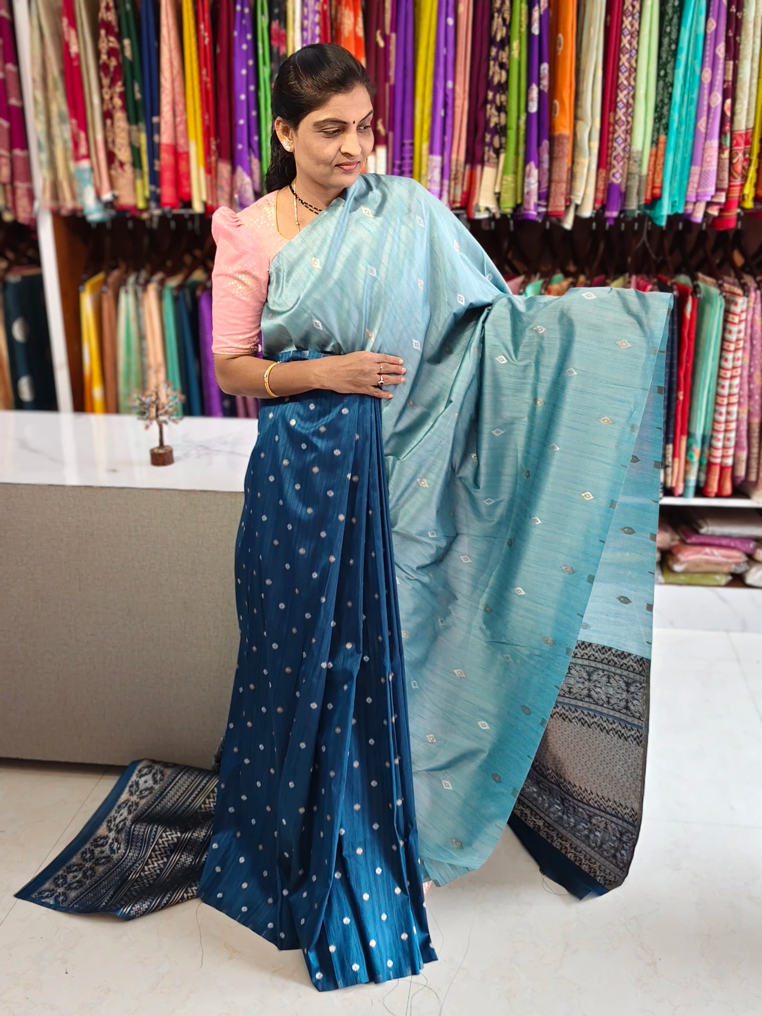 Kathan jute Banarasi saree