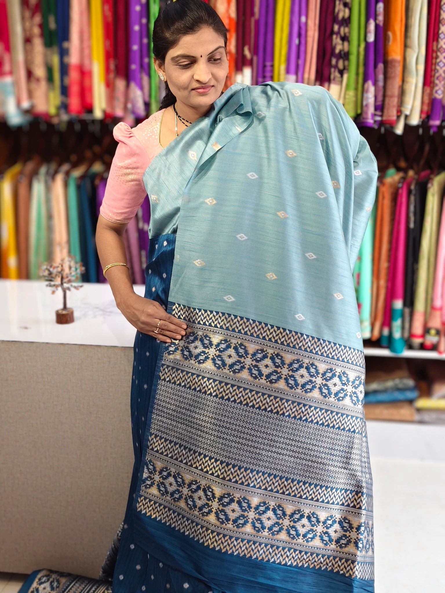 Kathan jute Banarasi saree