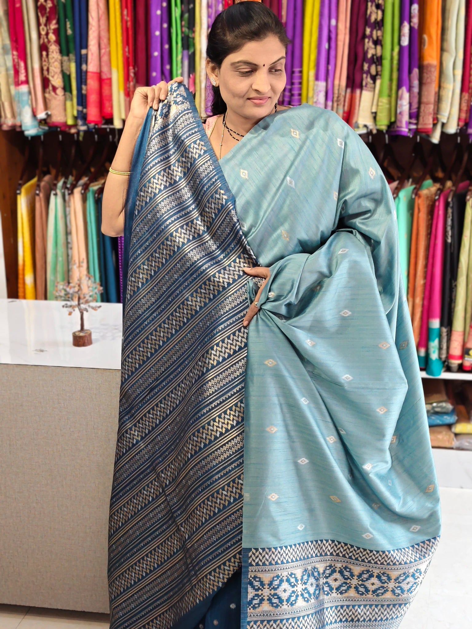 Kathan jute Banarasi saree