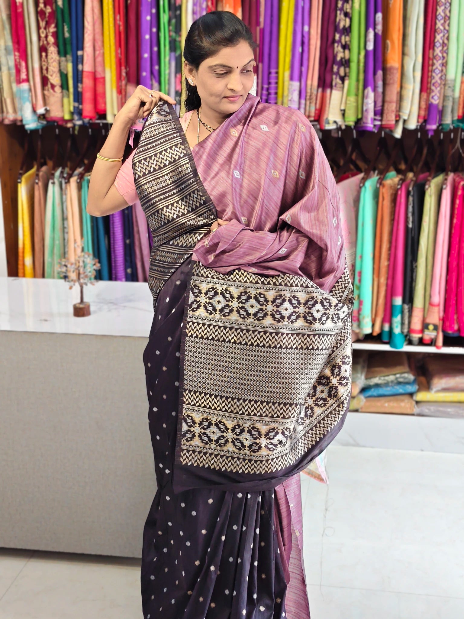 Kathan jute Banarasi saree