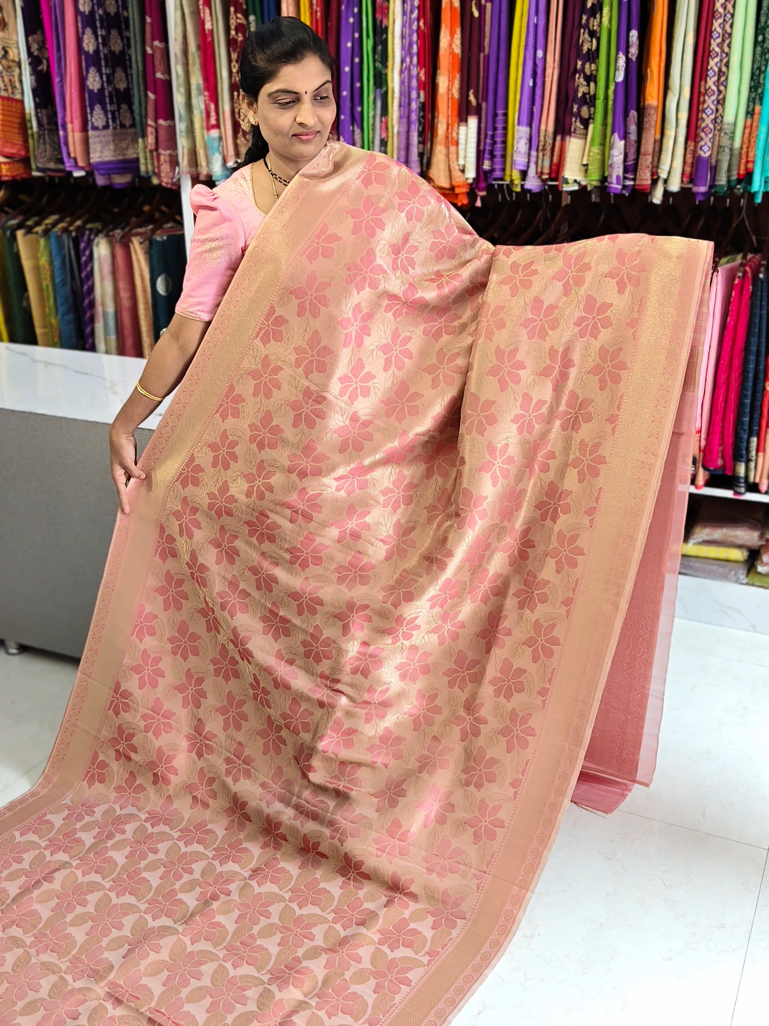 Kathan jute Banarasi saree