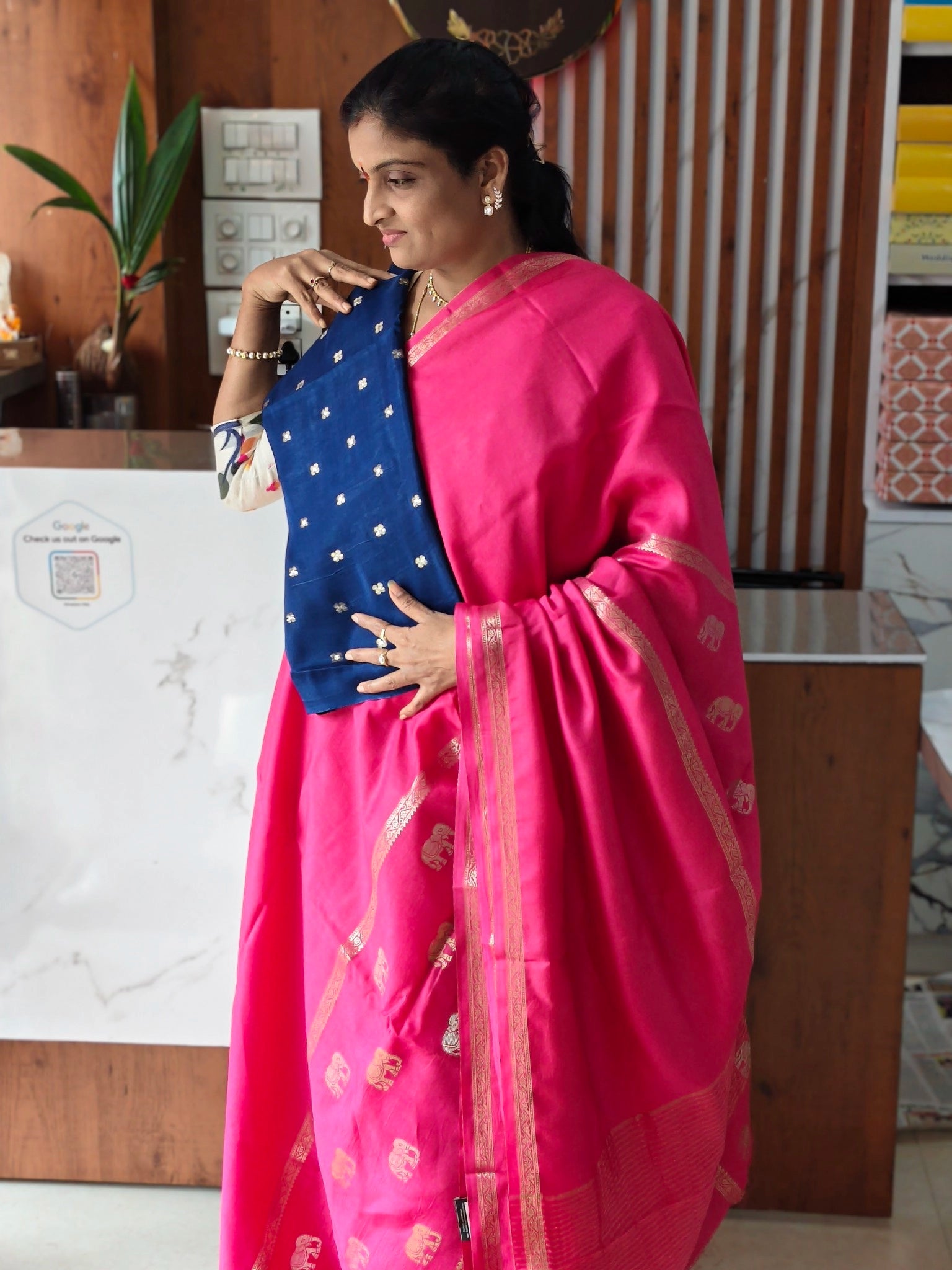 Chinon georgette saree