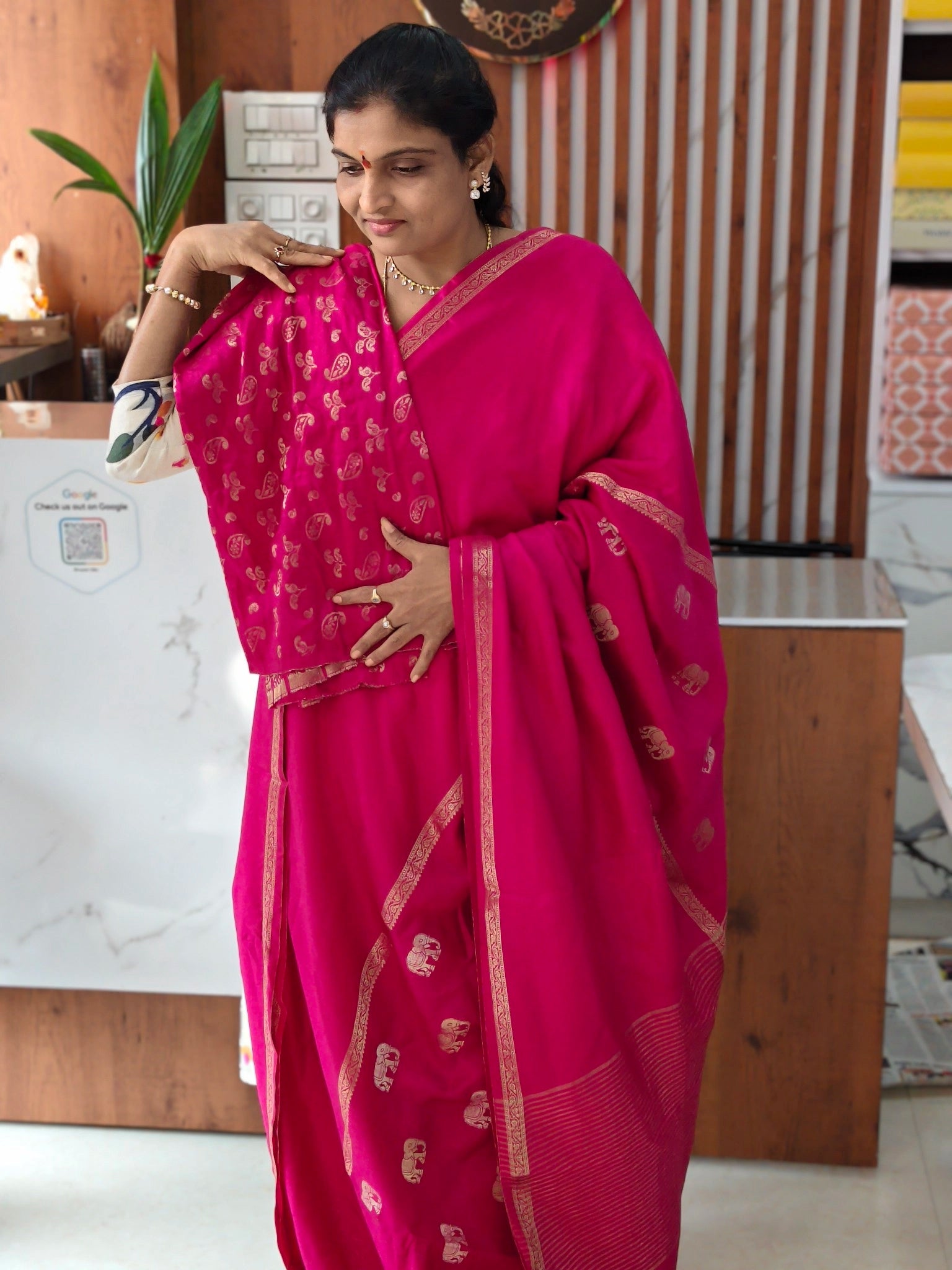 Chinon georgette saree