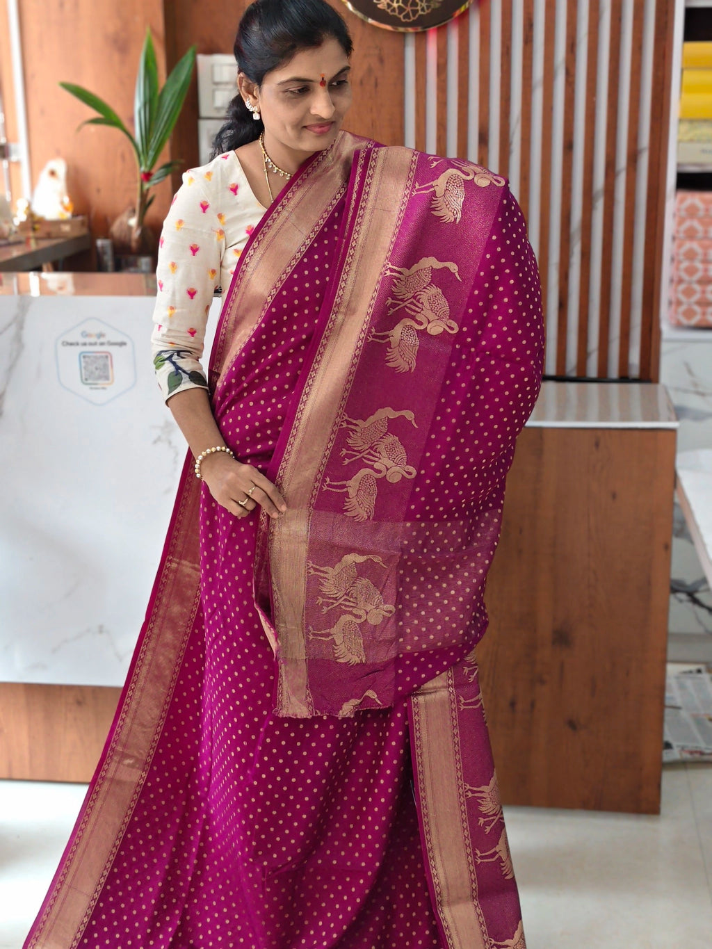 Chinon georgette saree