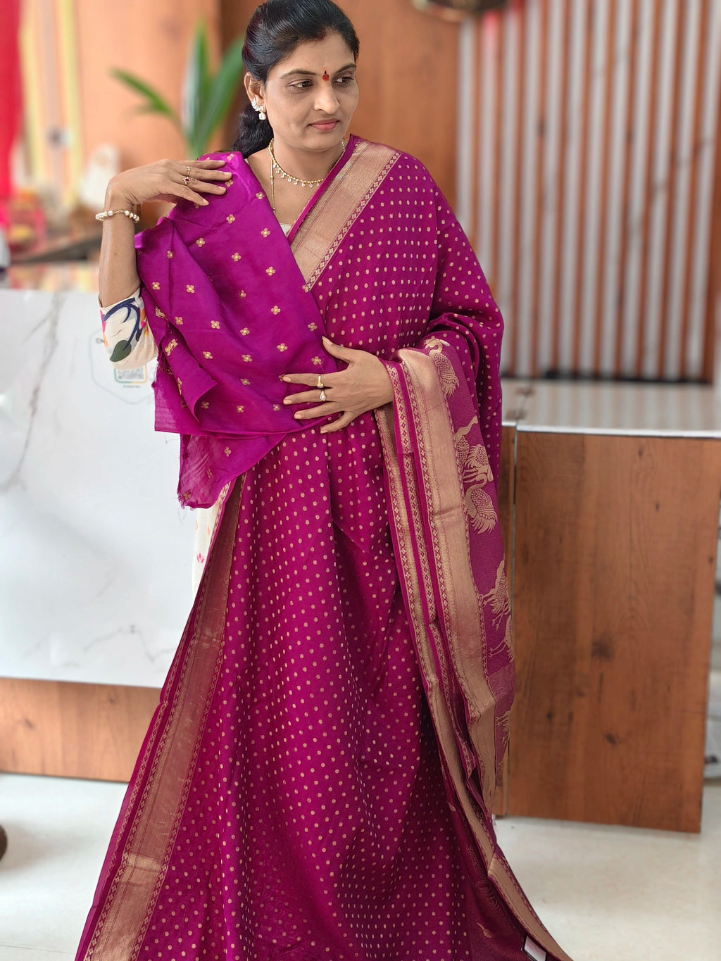 Chinon georgette saree