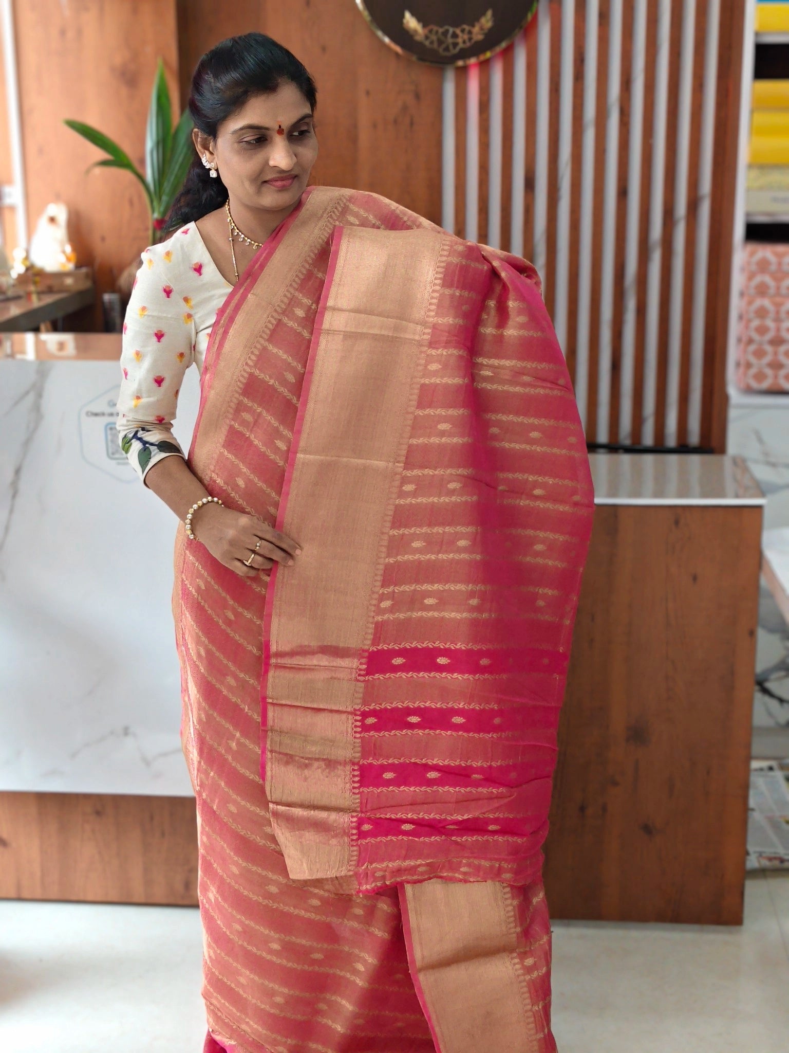 Chinon georgette saree