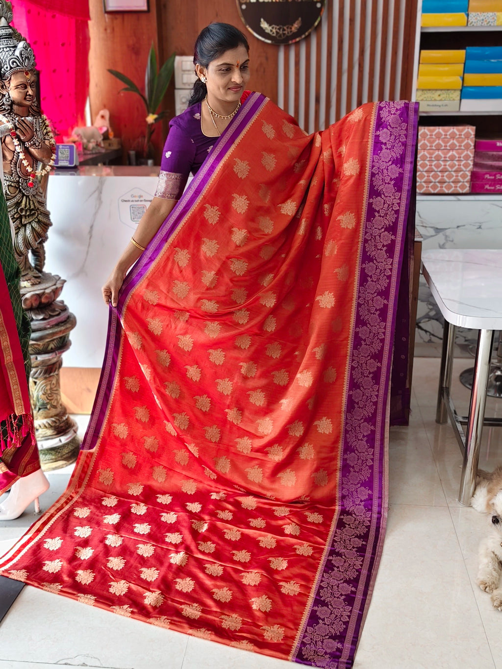 Chinon georgette saree