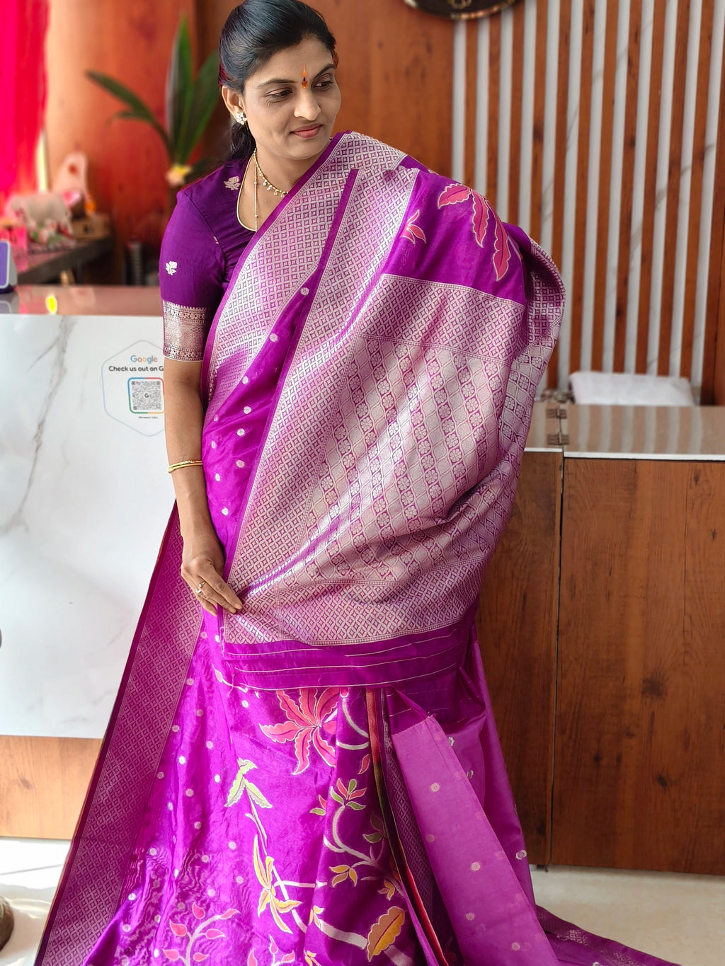 Jute jamdhani saree