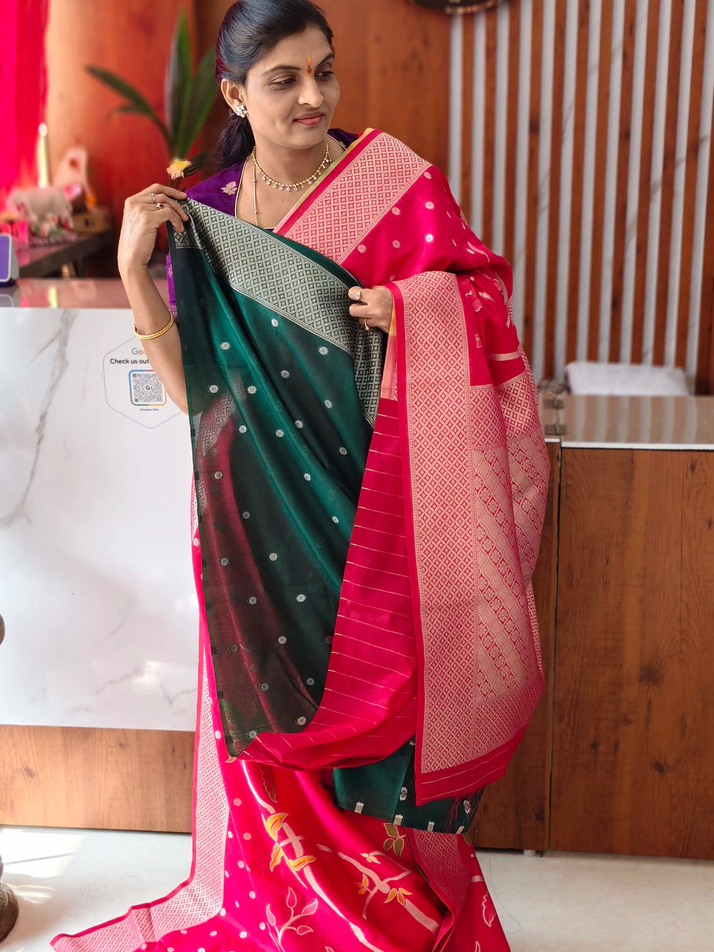 Jute jamdhani saree