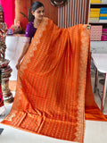 Chinon georgette saree