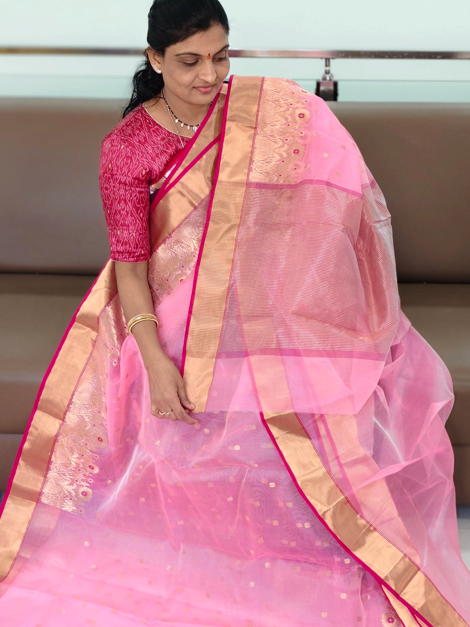 Chanderi Pattu saree
