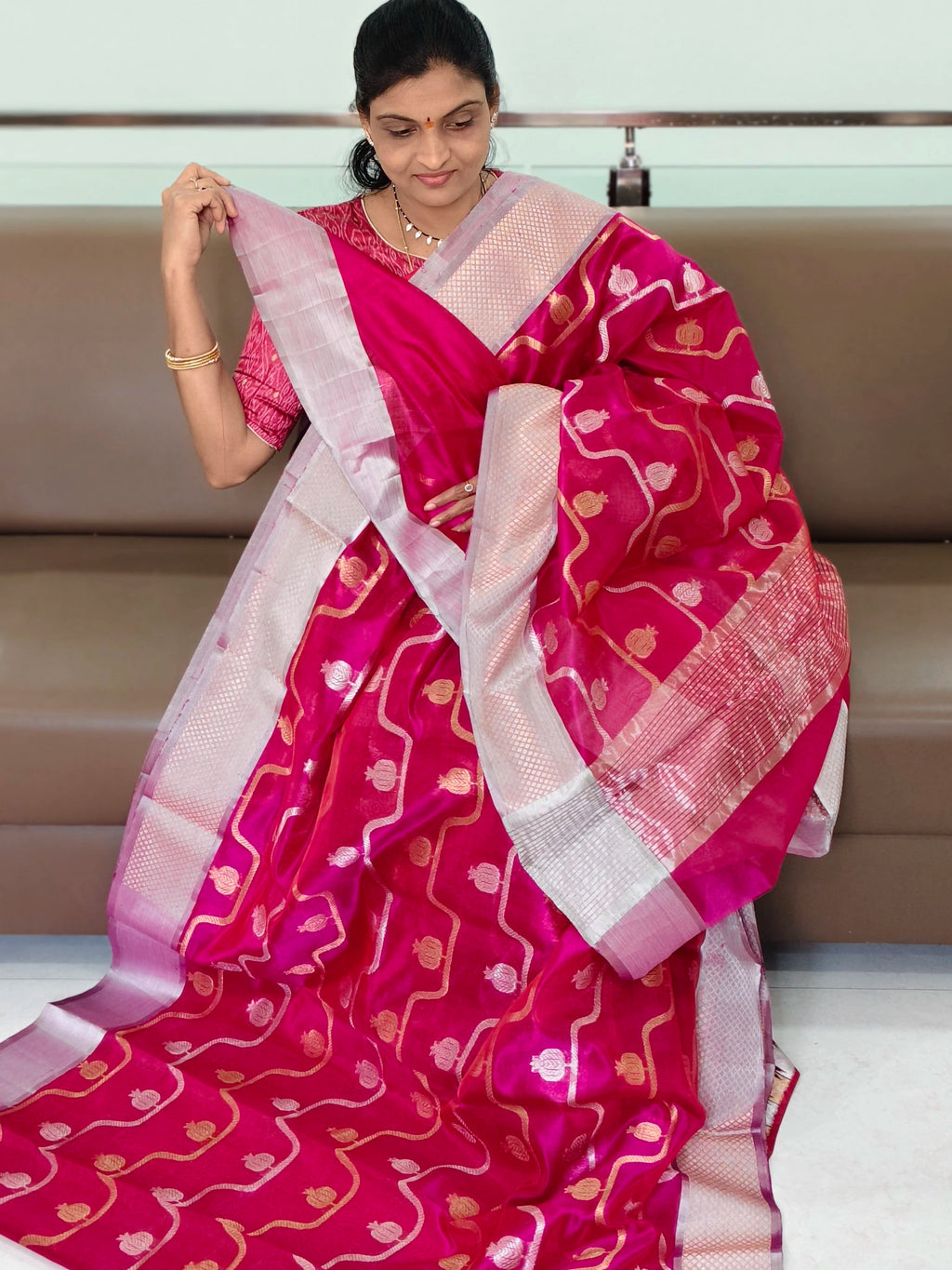 Chanderi Pattu saree