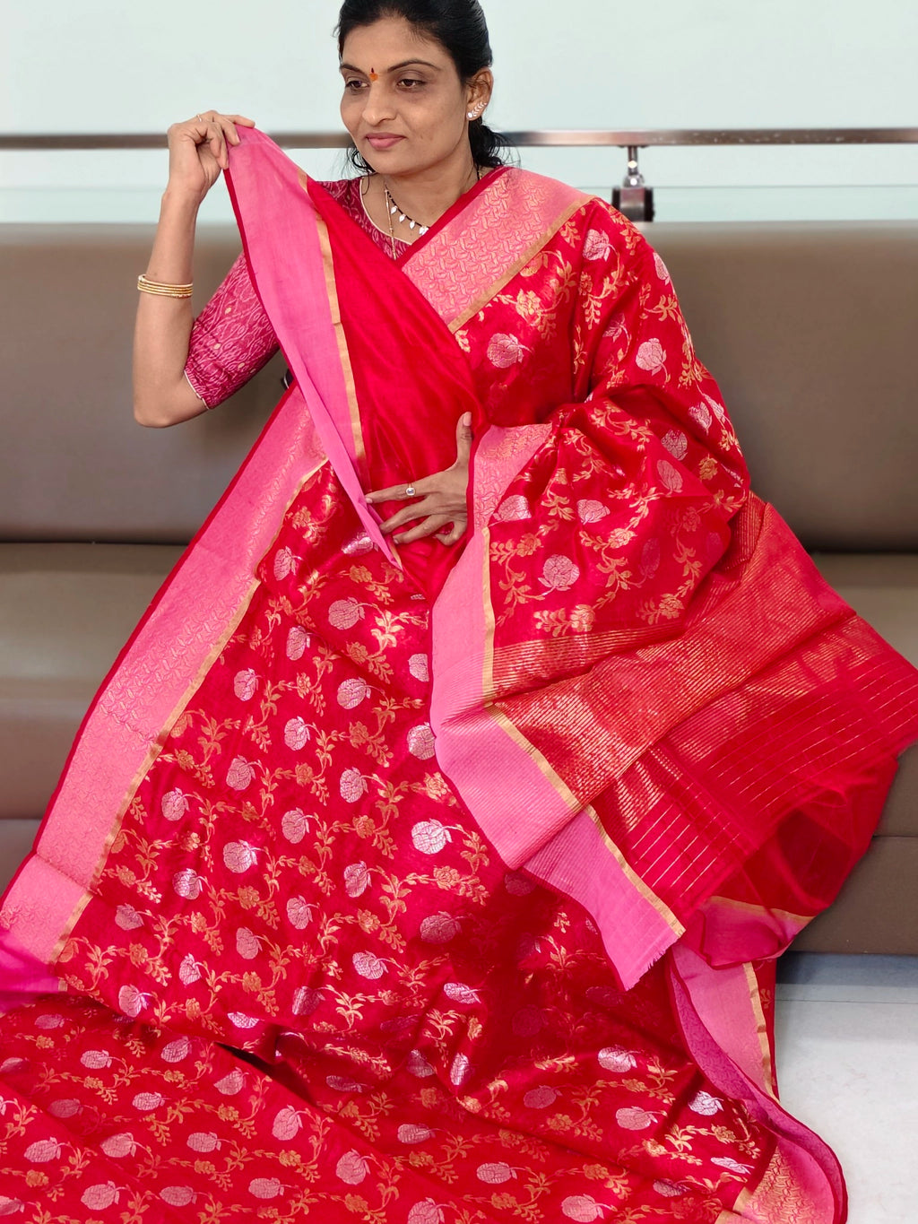 Chanderi Pattu saree