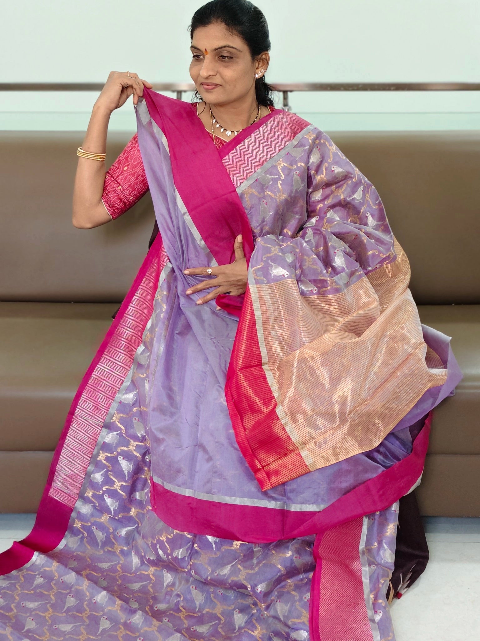 Chanderi Pattu saree