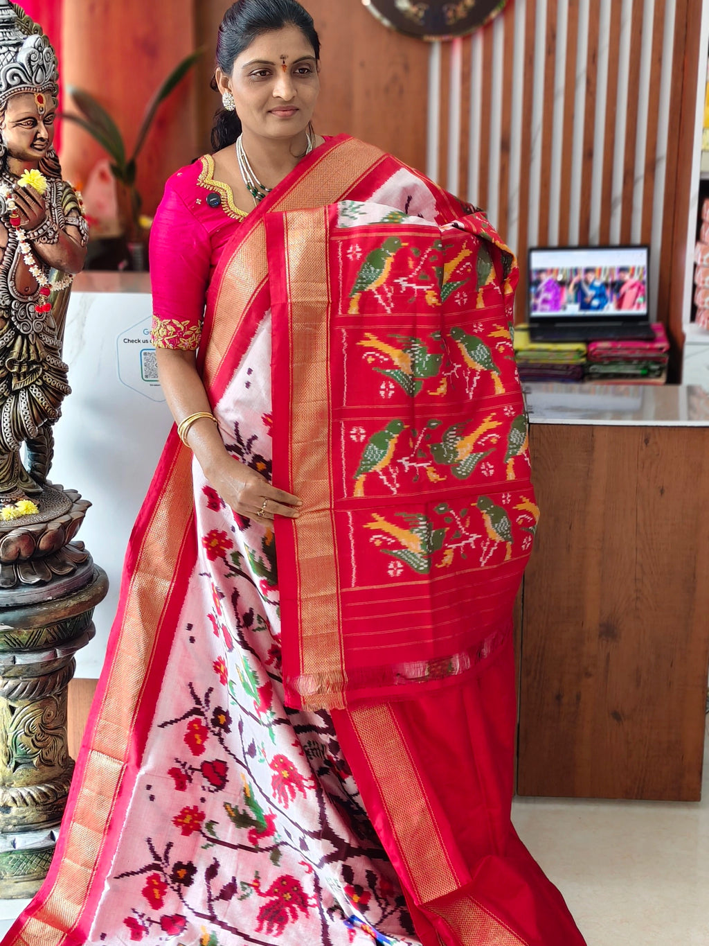 Pochampally pure Madtasu Kadiborder pattu saree