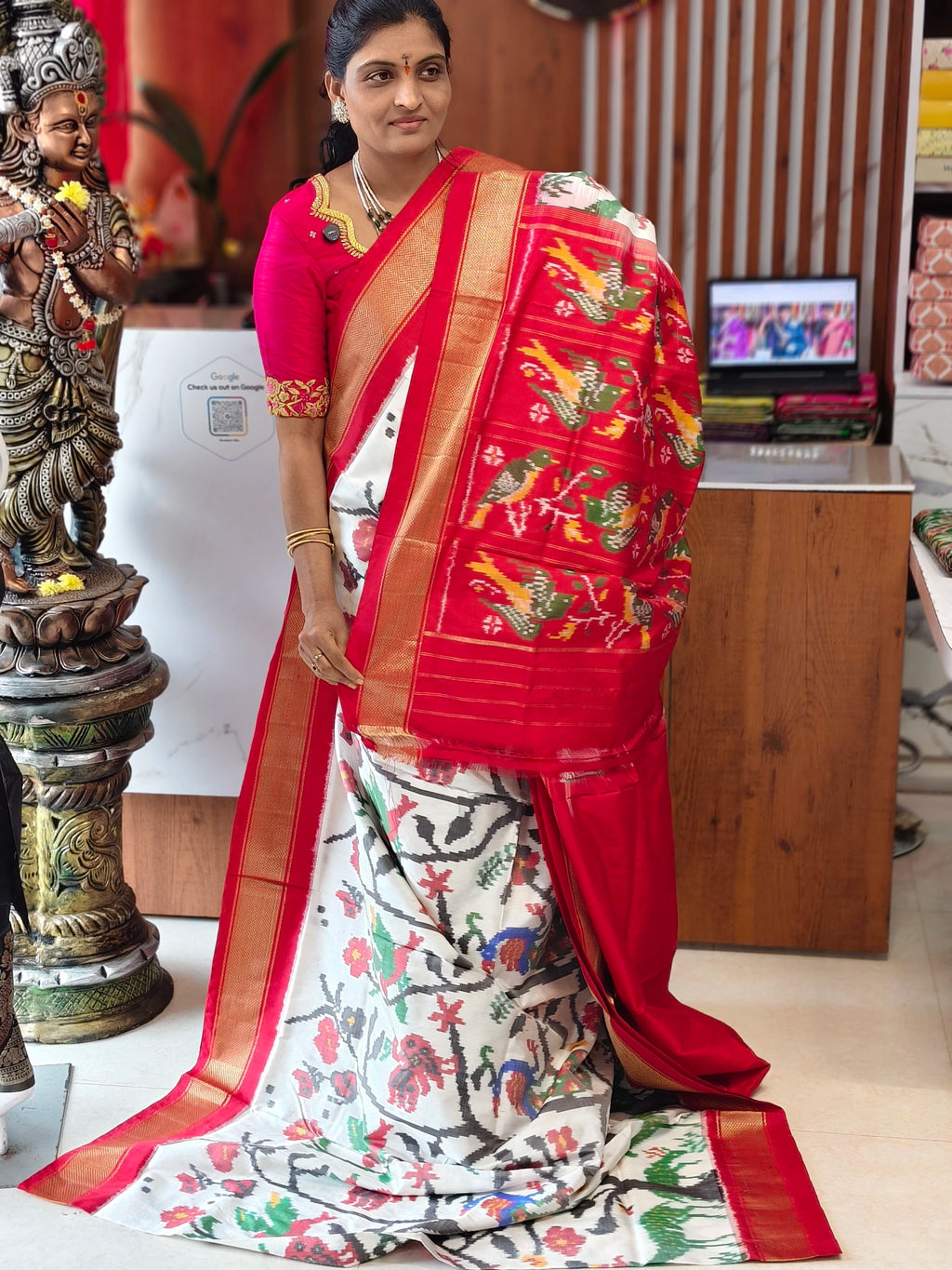 Pochampally pure Madtasu Kadiborder pattu saree