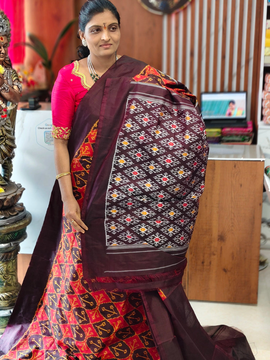 Pochampally pure Combodian pattu saree
