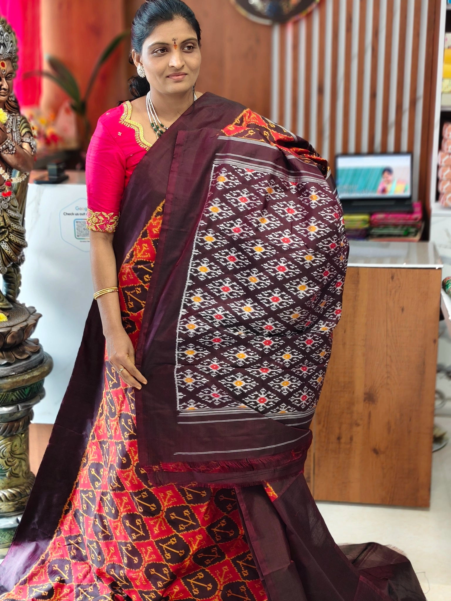 Pochampally pure Combodian pattu saree