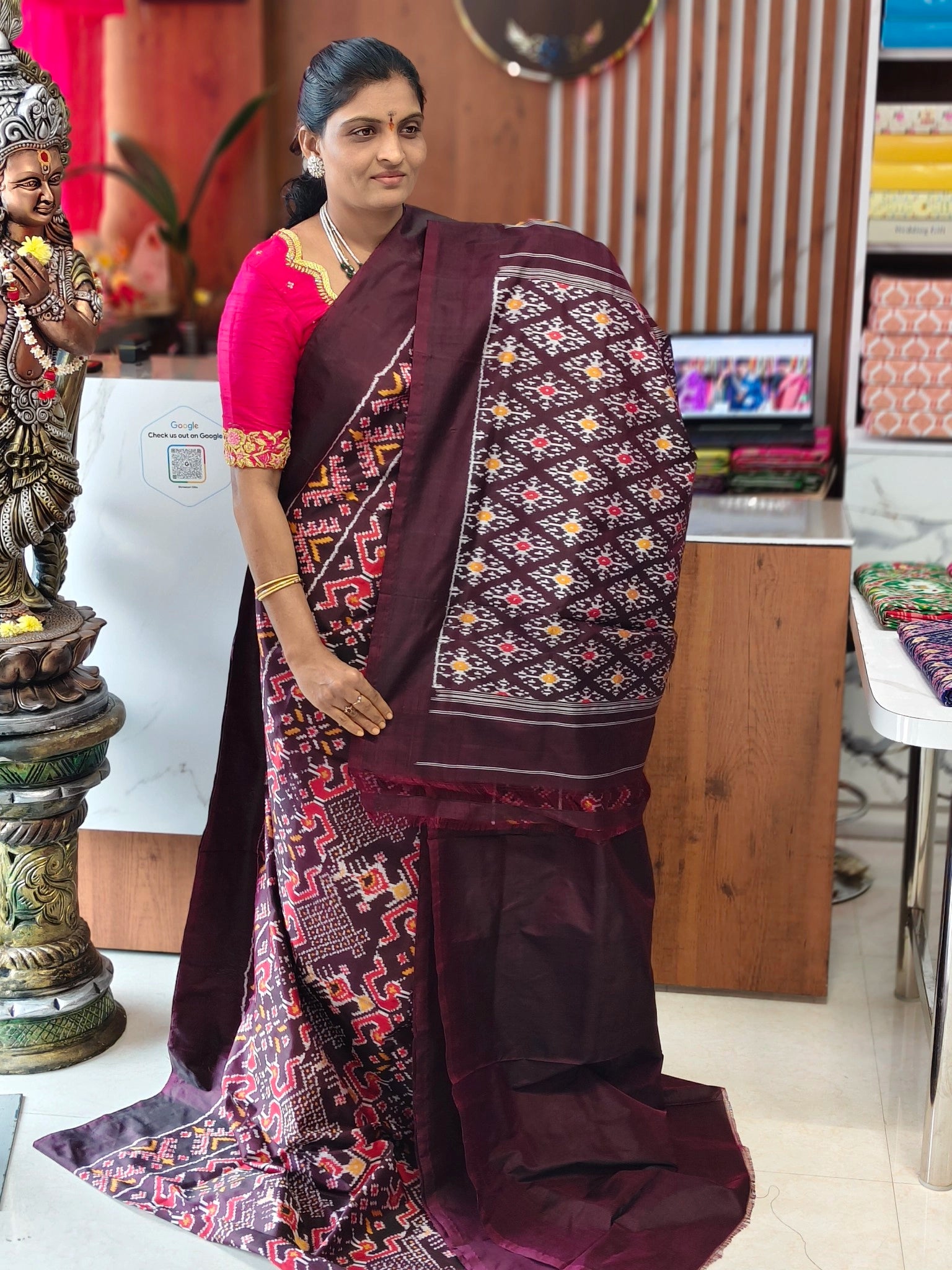 Pochampally pure Combodian pattu saree