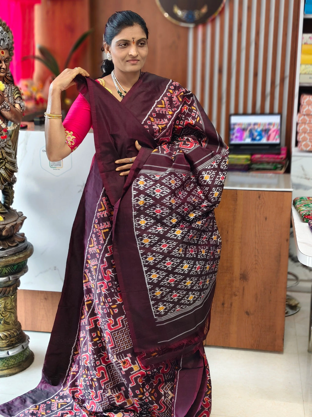 Pochampally pure Combodian pattu saree