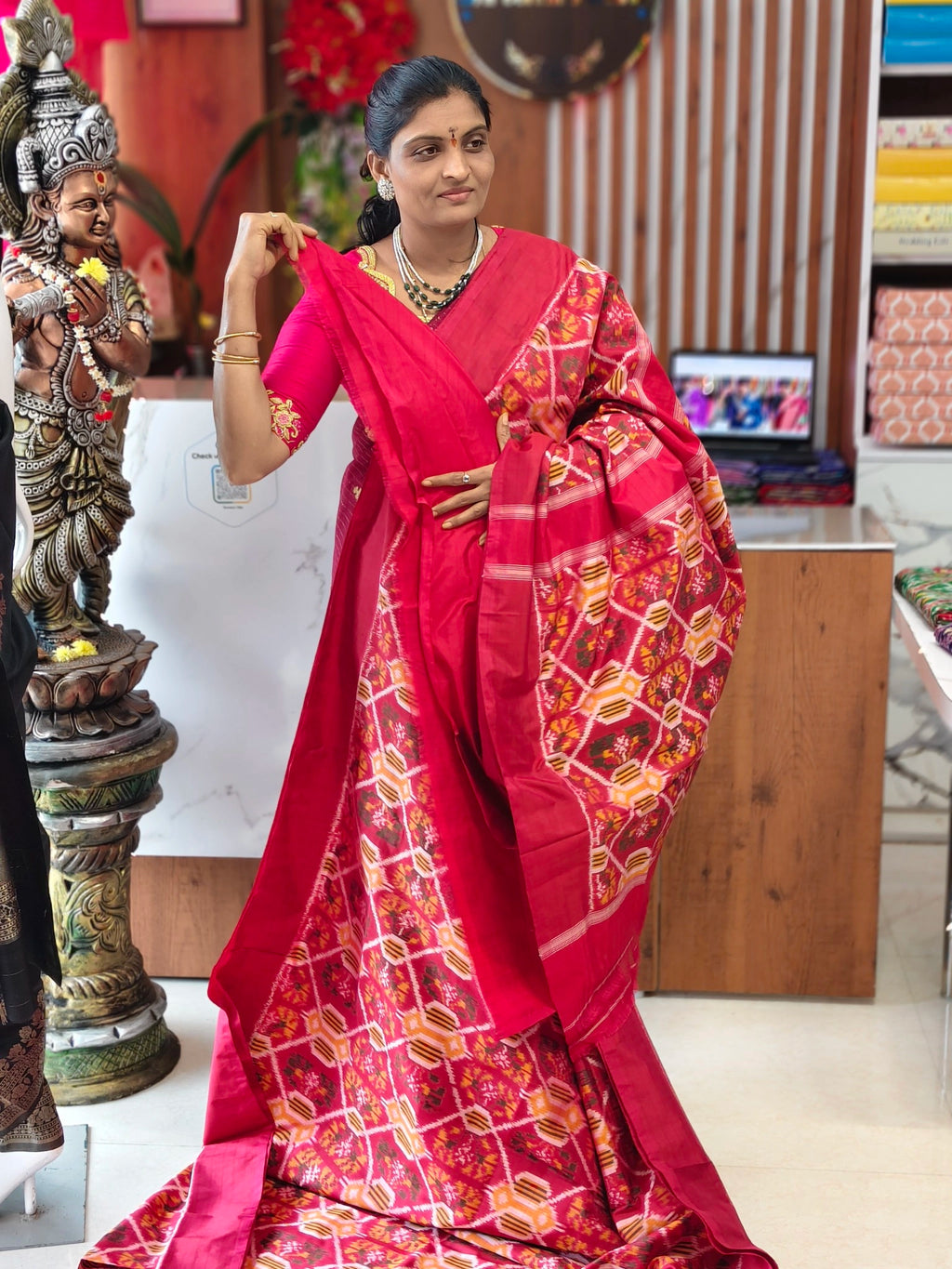 Pochampally pure Madtasu Narikunji pattu saree