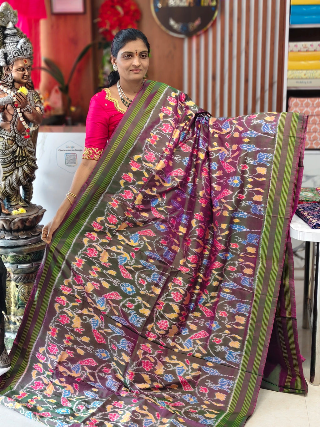 Pochampally pure Madtasu  pattu saree