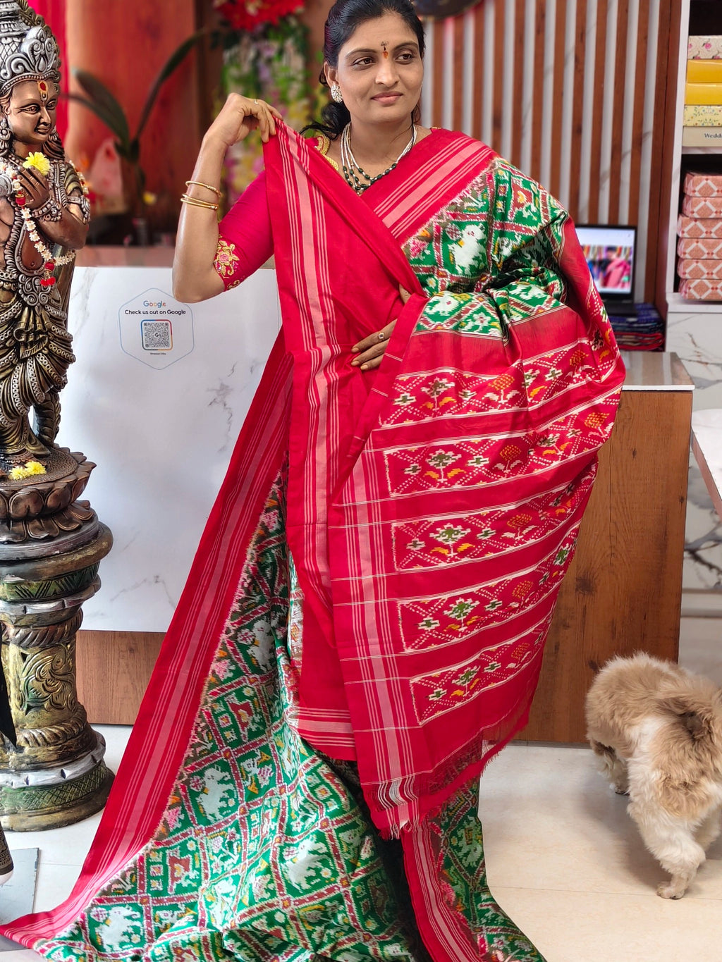 Pochampally pure Madtasu Narikunji pattu saree